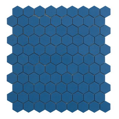 By Goof Mozaiek hexagon marine blue 3,5x3,5cm 1